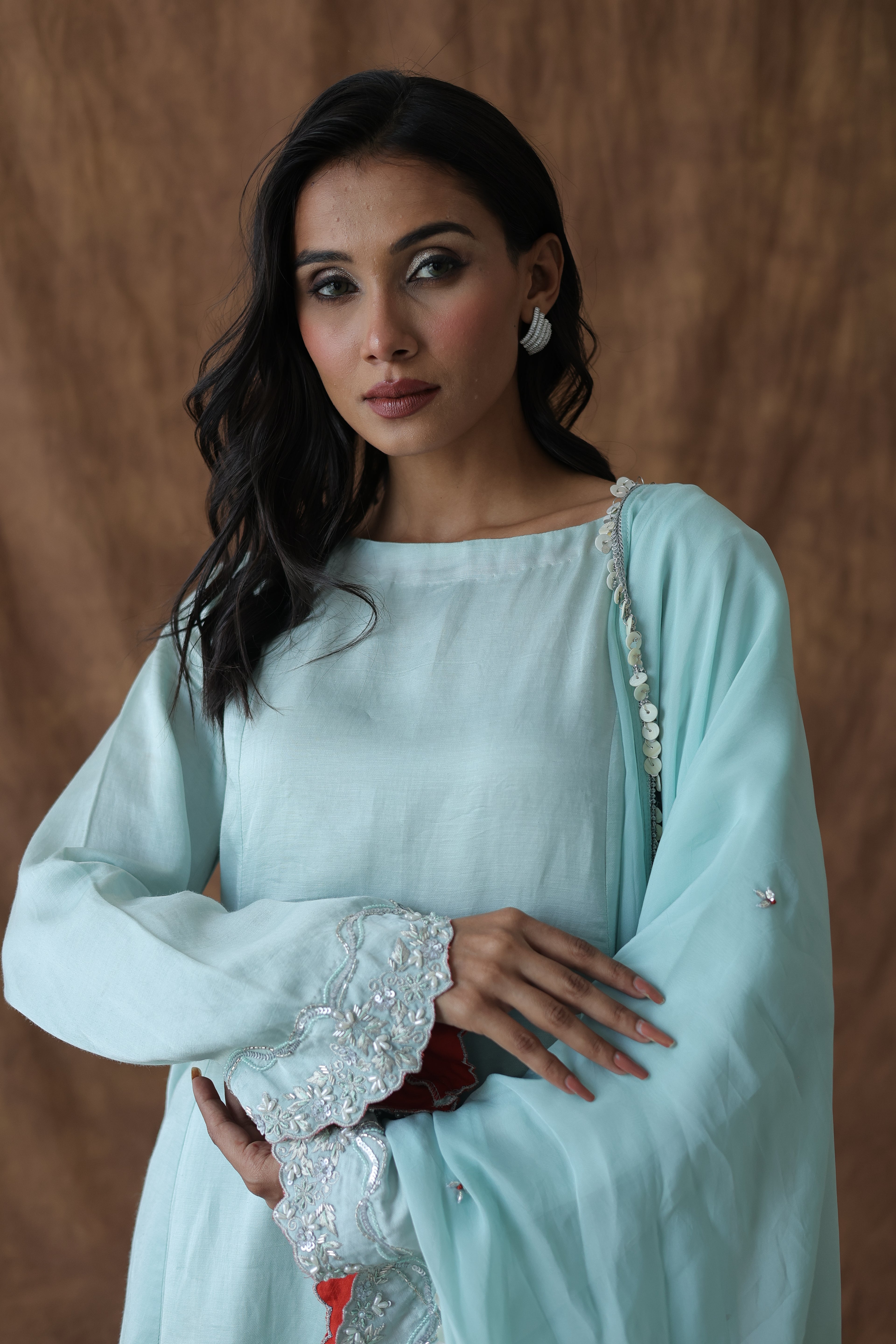 Aafreen Short Kali Trouser Set