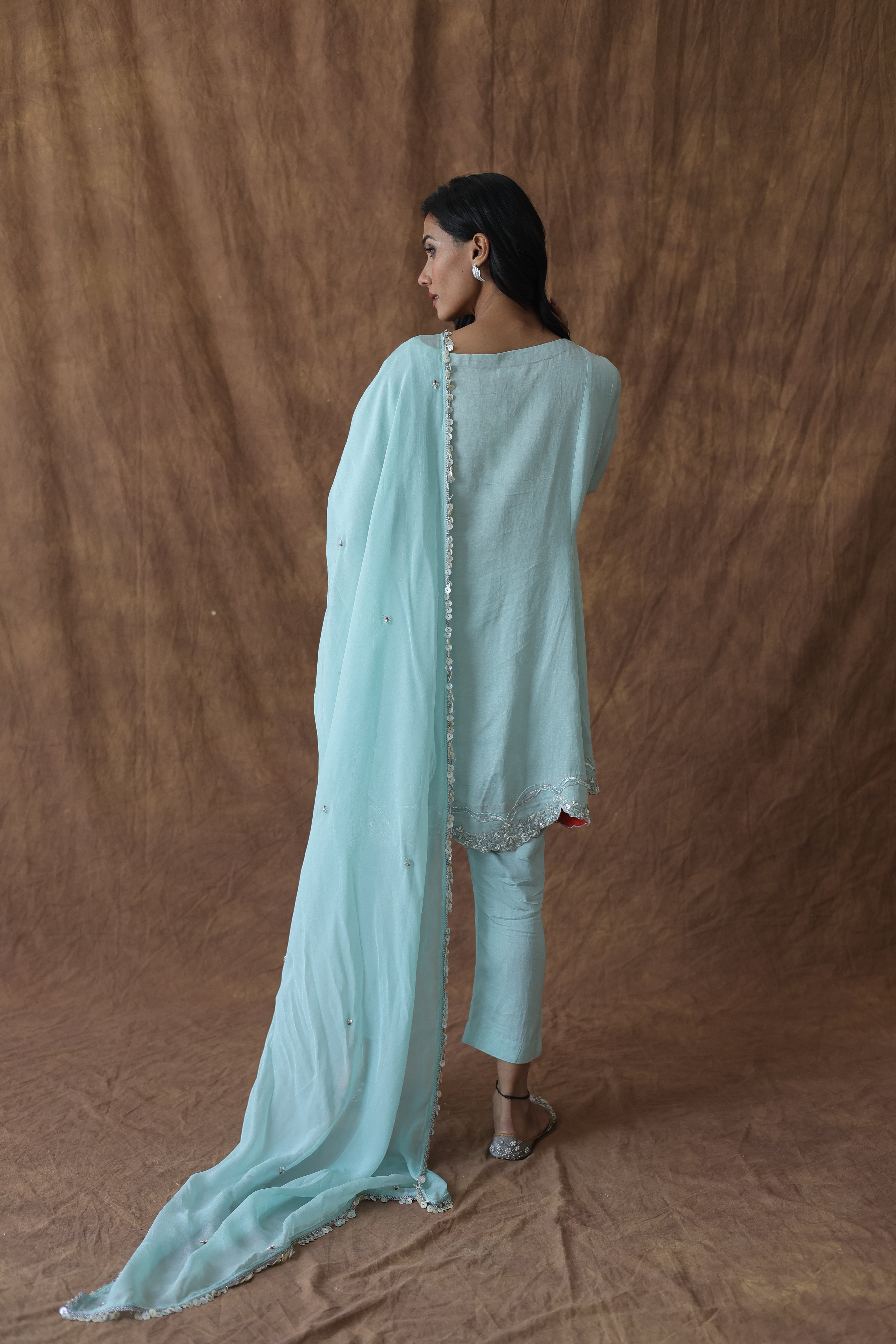 Aafreen Short Kali Trouser Set