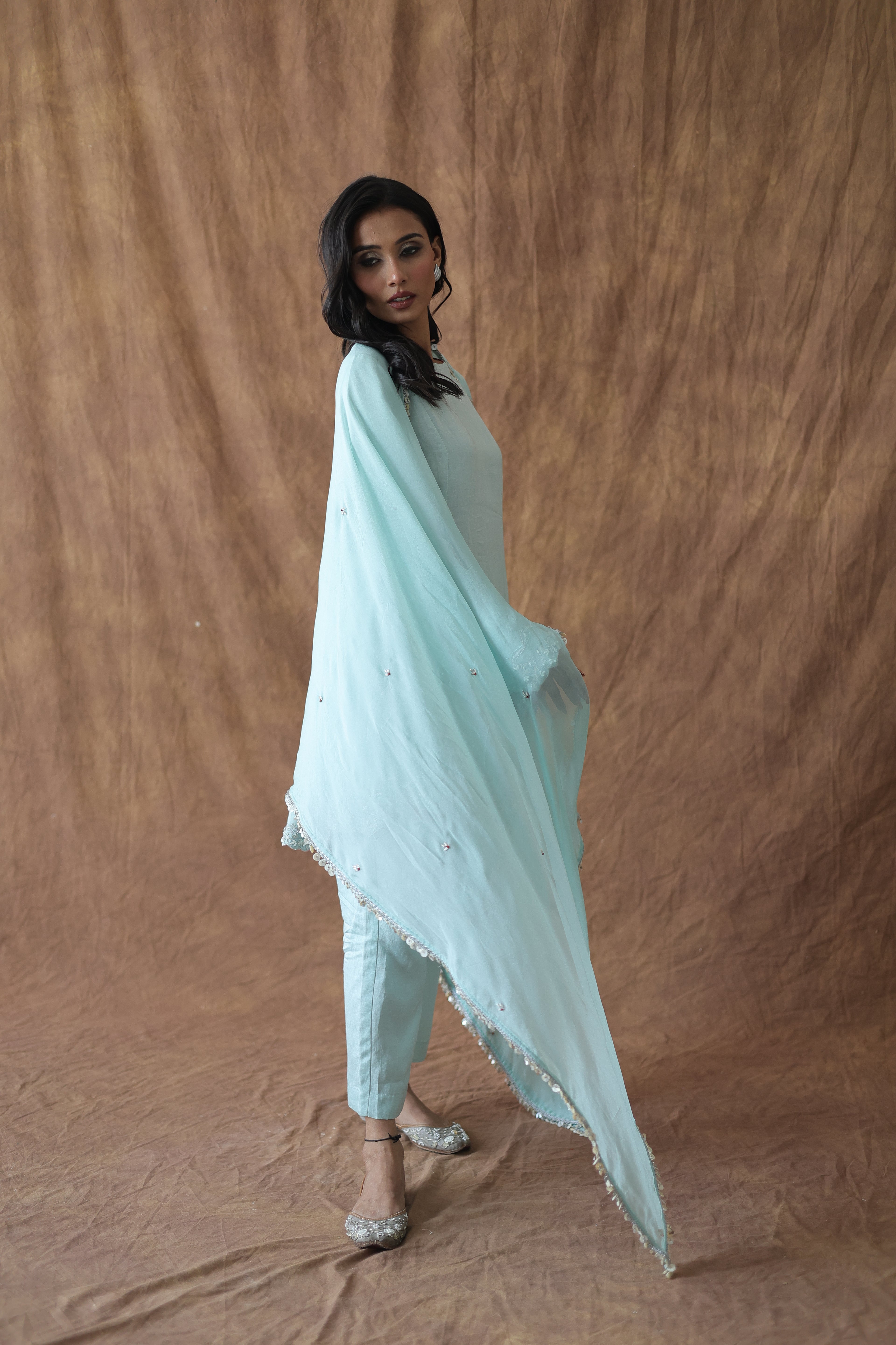 Aafreen Short Kali Trouser Set