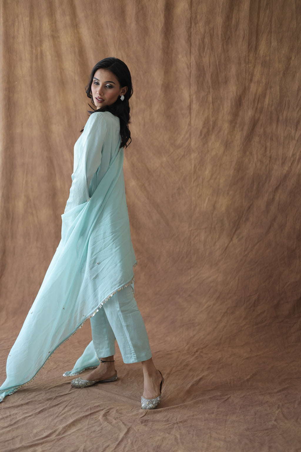 Aafreen Short Kali Trouser Set