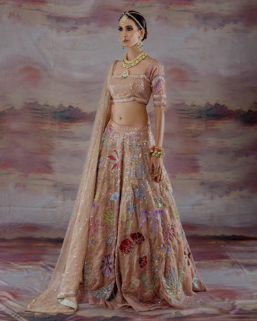 Valley Of Flowers Lehenga