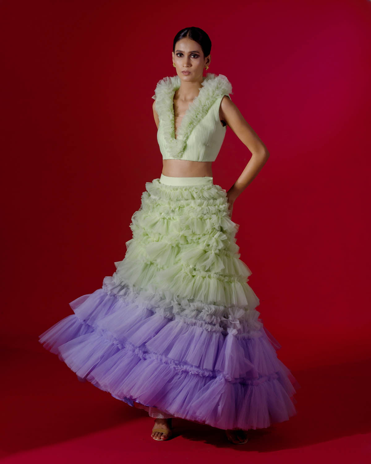 Calypso Ruffled Skirt Set Main image