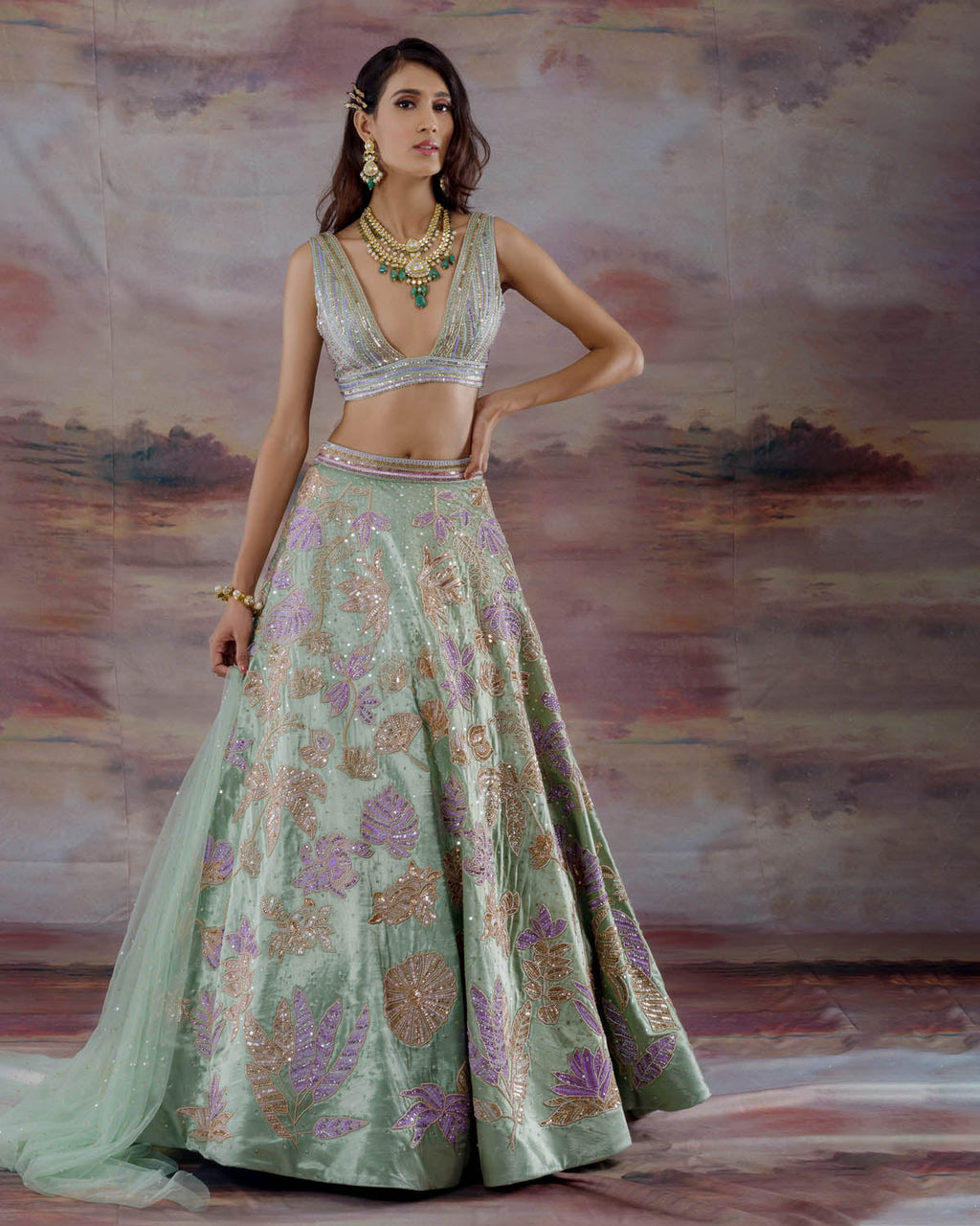 Spring Garden Lehenga