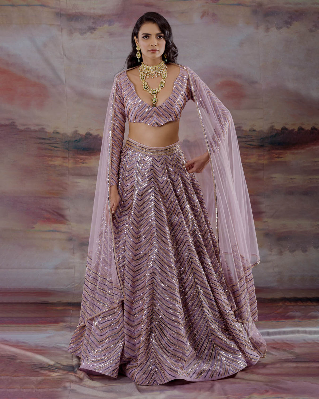 Pastel Peacock Lehenga