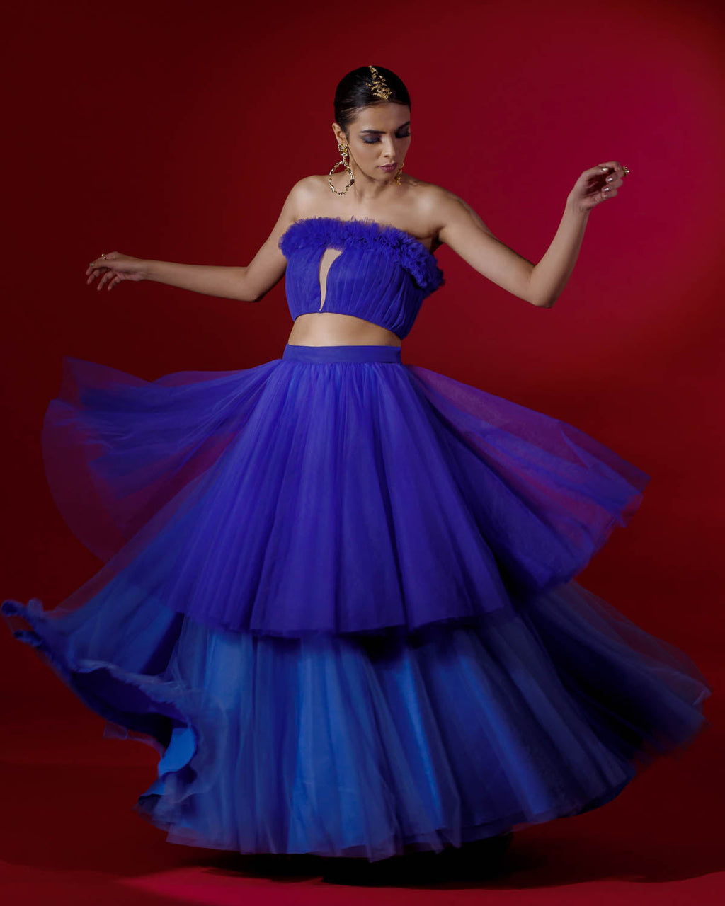 Bettatail Layered Lehenga