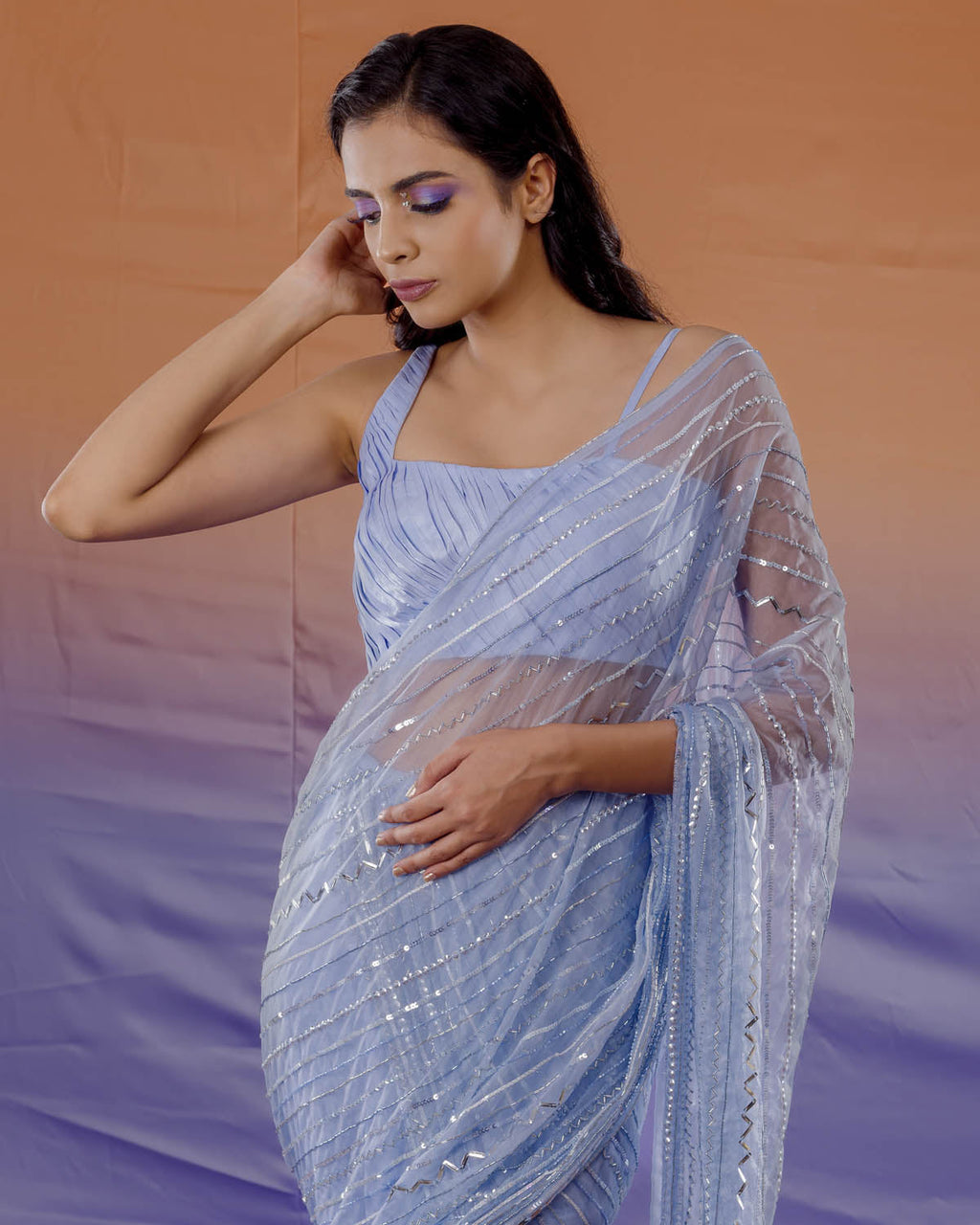 Moon Light Saree