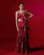 Jelly Fish Drape Saree