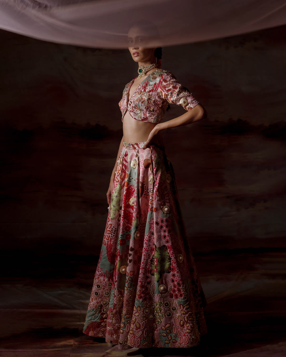 Heaven Of Corals Lehenga