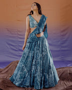 Blue Lotus Lehenga