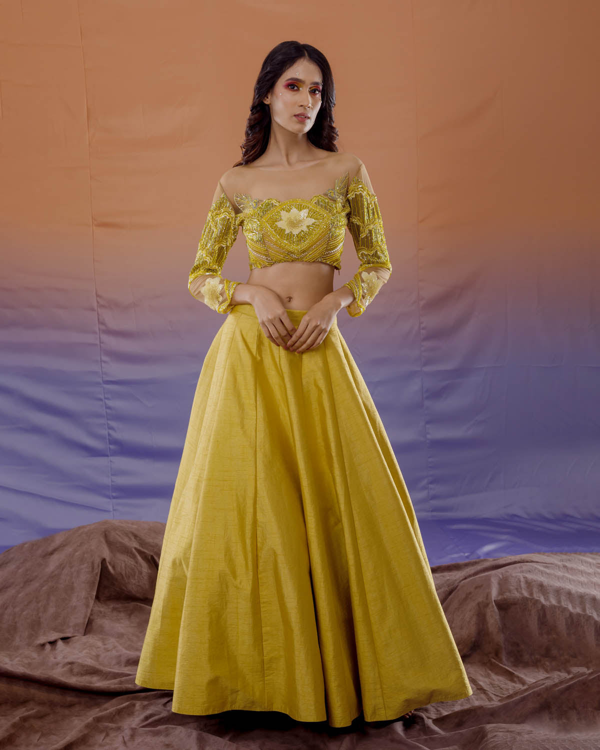 Sunflower Lehenga