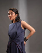 Noir Flame Graphite Gown