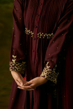 Crimson Pintuck Kurta