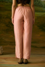 Coral Peach Embroidered Kurta