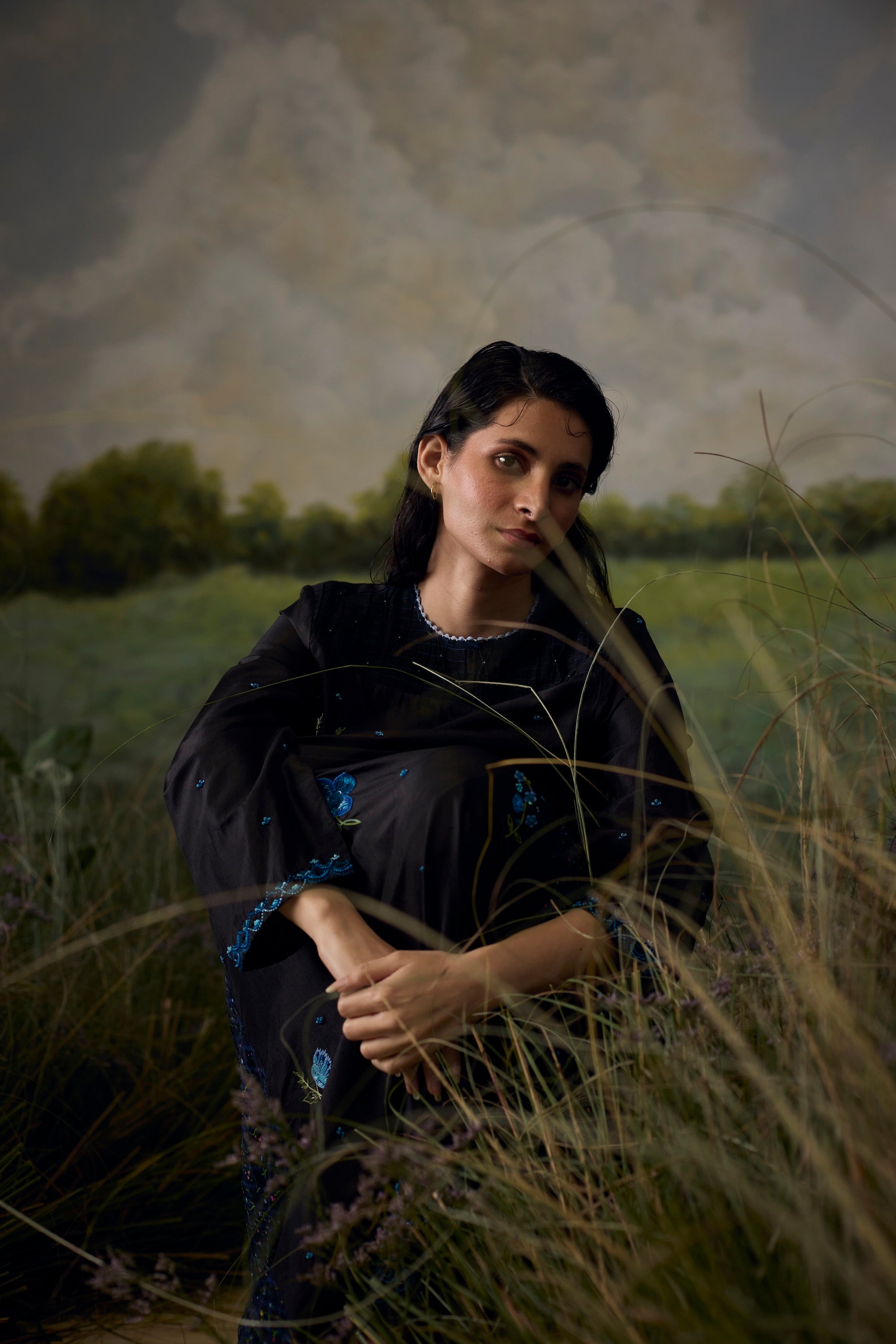 Onyx Embroidered Kurta