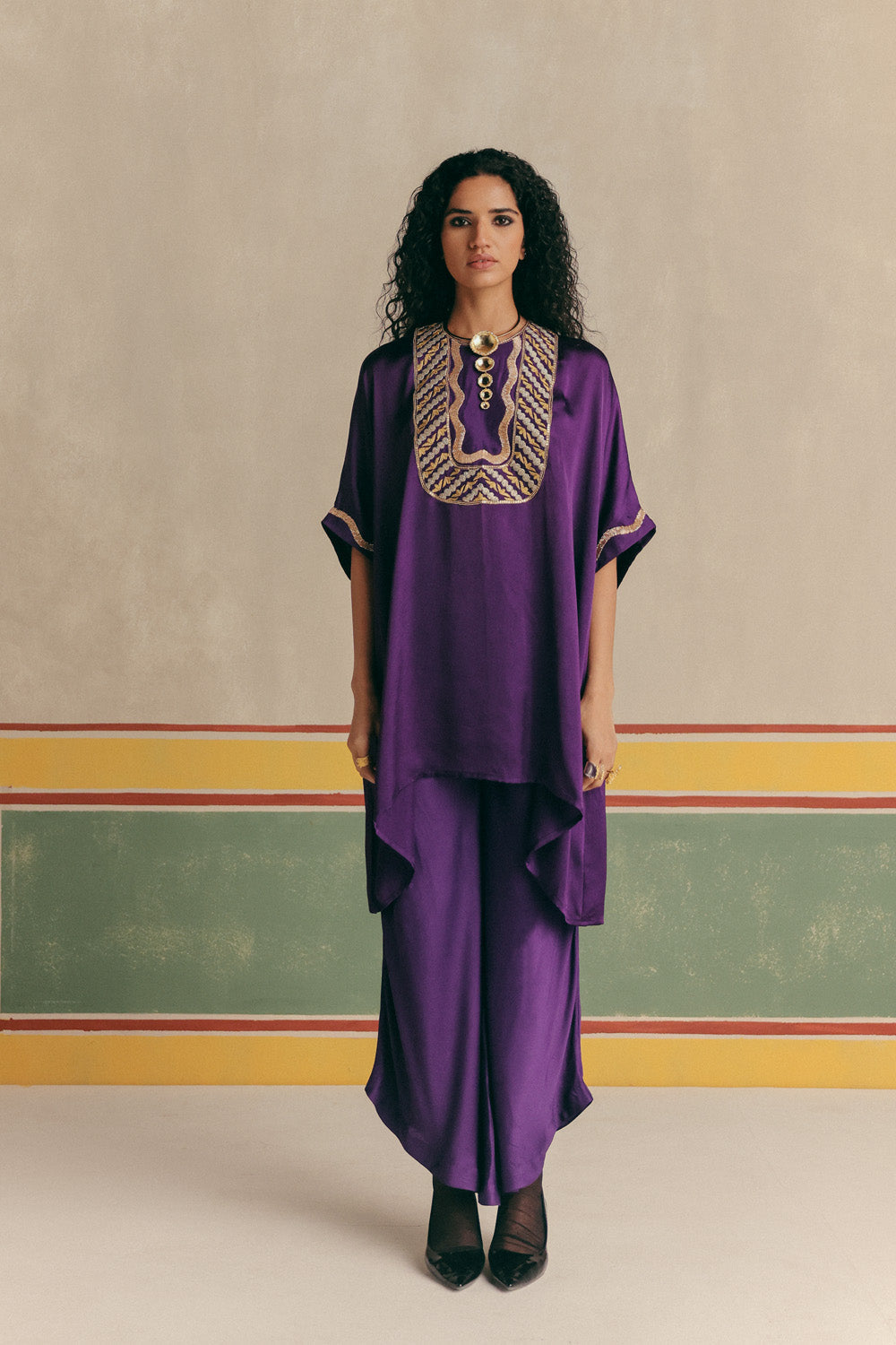 Dahlia Kaftan Set with Harem Pants