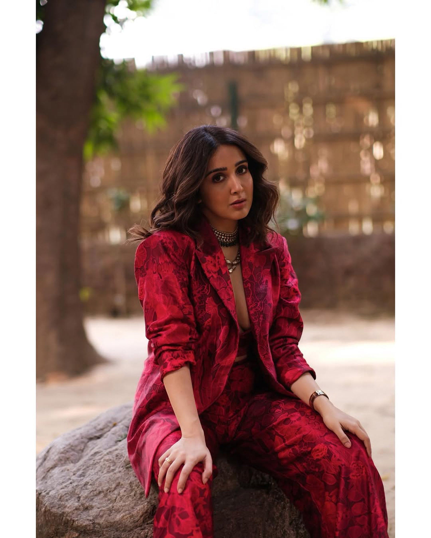 Firey Red Pant Set Secondary image