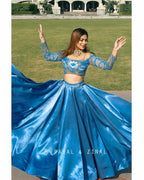 Nagma Mirajkar In Blue Padma