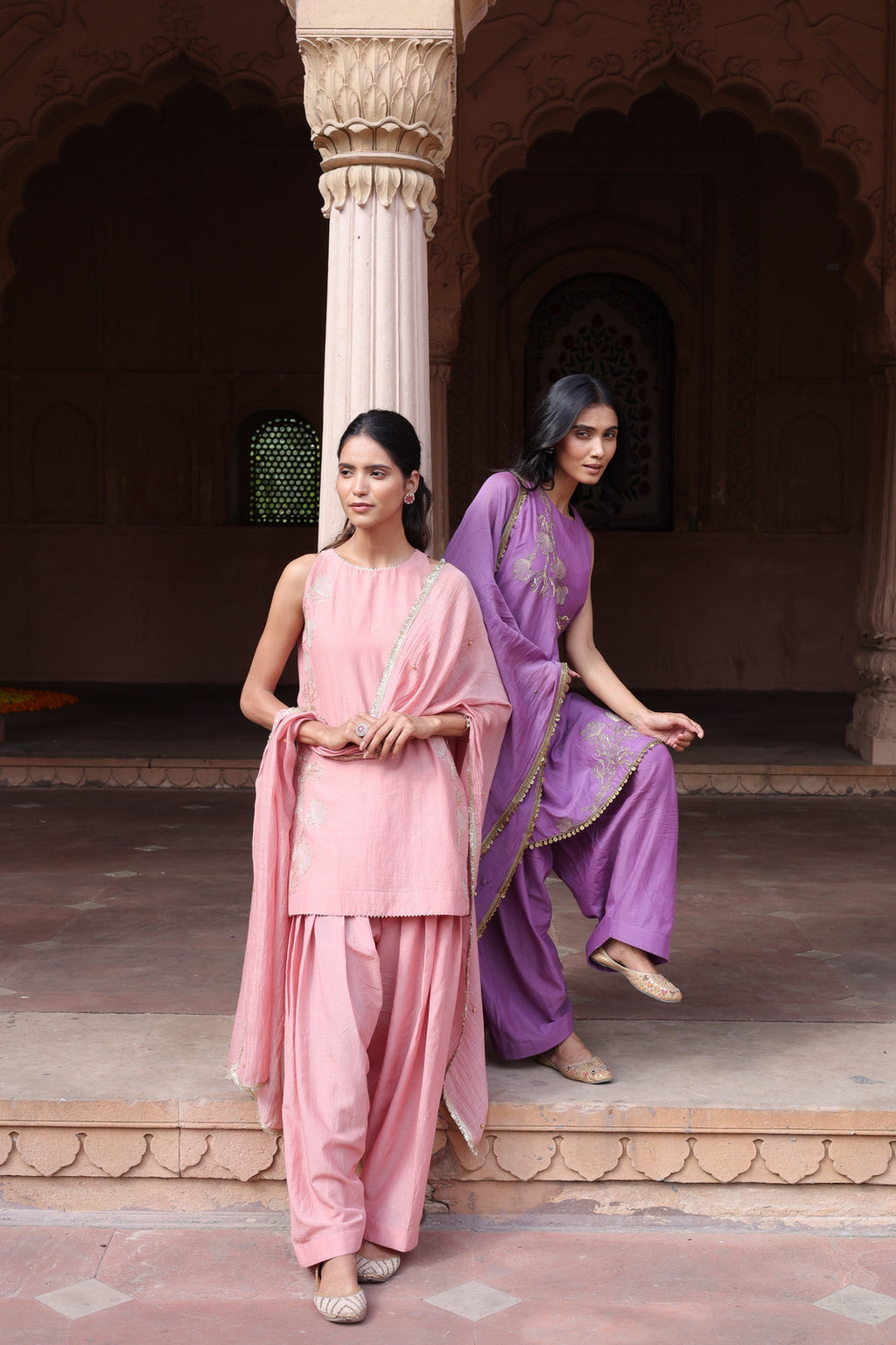 Gulraaz Halter Neck Farsi Salwar Set