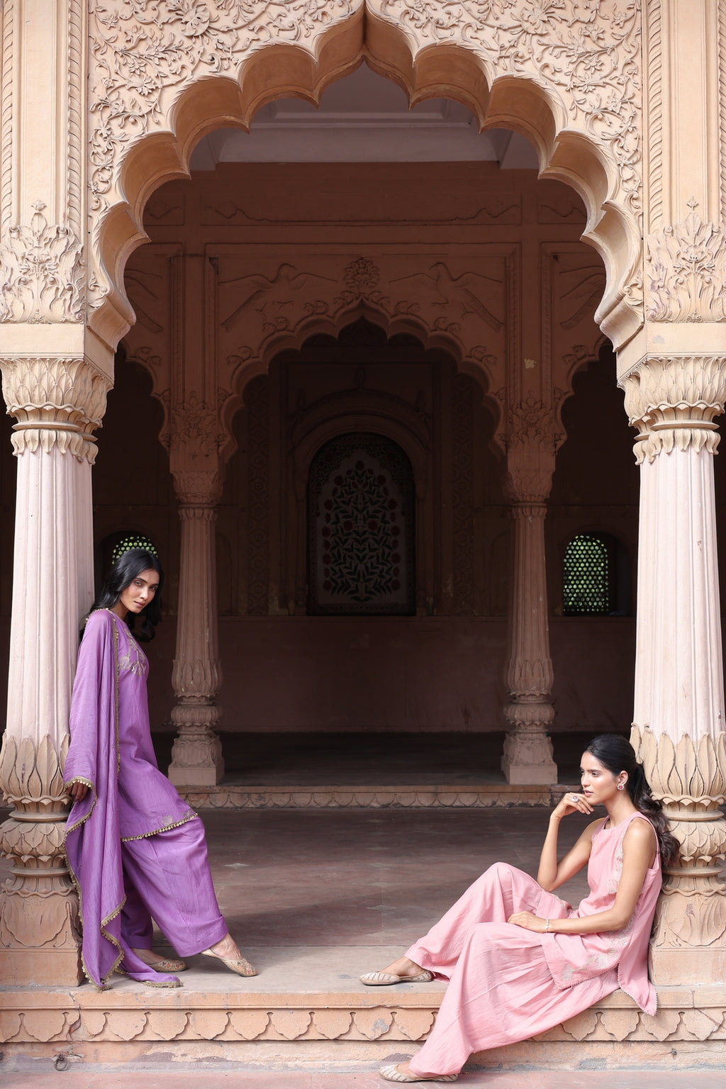 Gulraaz Halter Neck Farsi Salwar Set