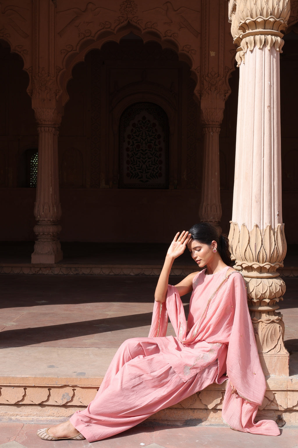 Gulraaz Halter Neck Farsi Salwar Set