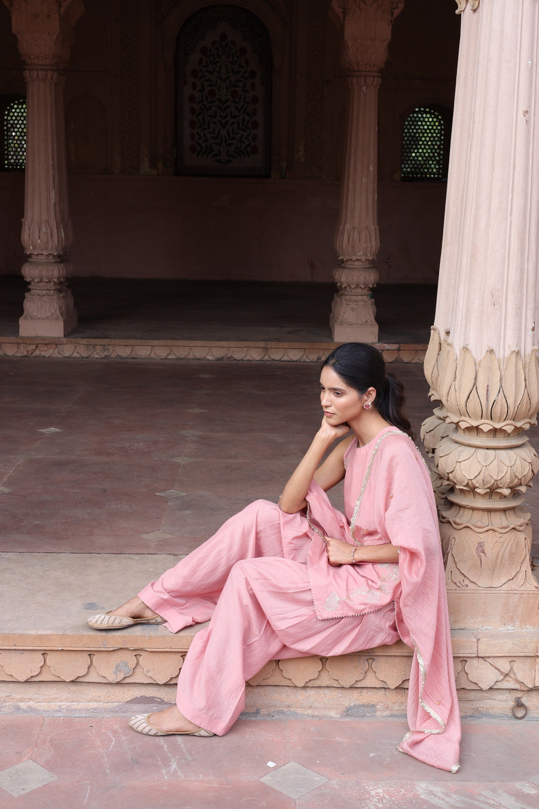 Gulraaz Halter Neck Farsi Salwar Set