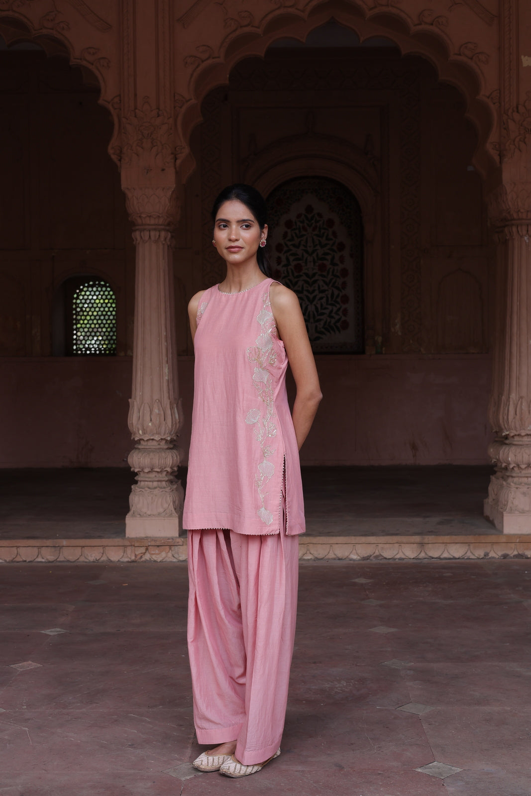 Gulraaz Halter Neck Farsi Salwar Set