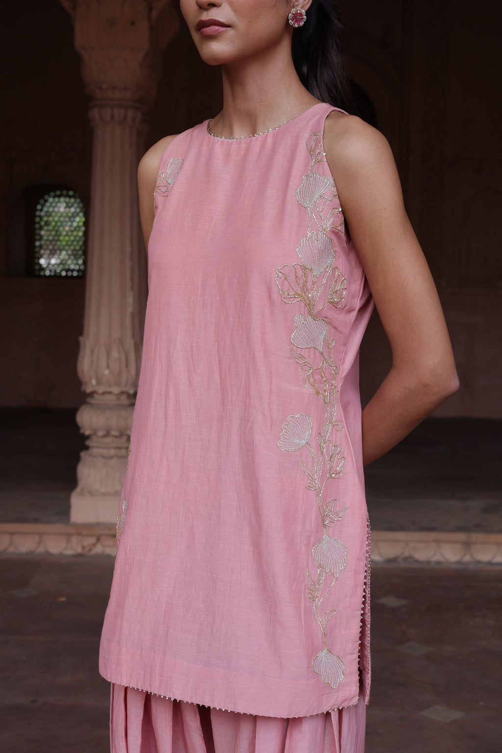 Gulraaz Halter Neck Farsi Salwar Set