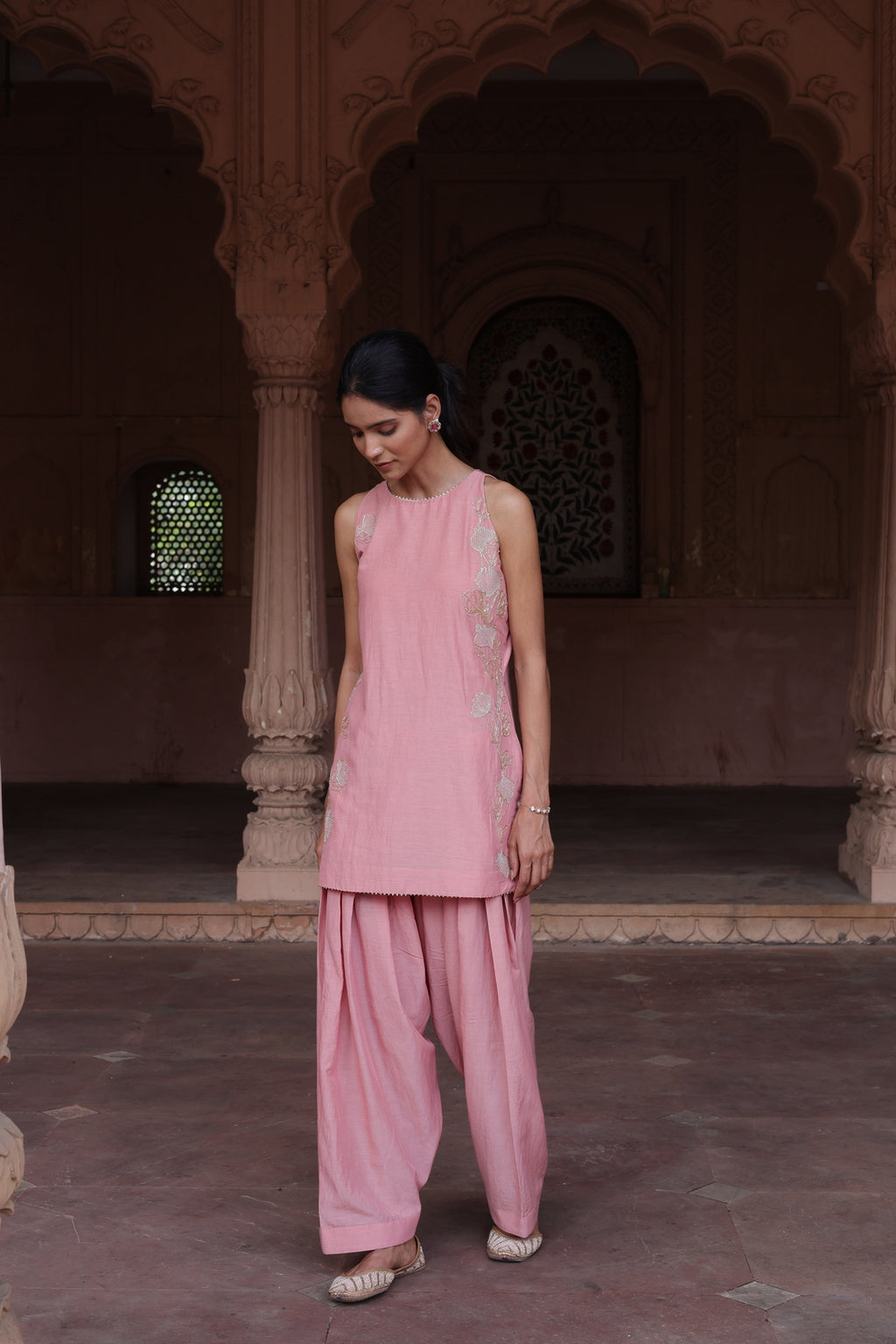 Gulraaz Halter Neck Farsi Salwar Set