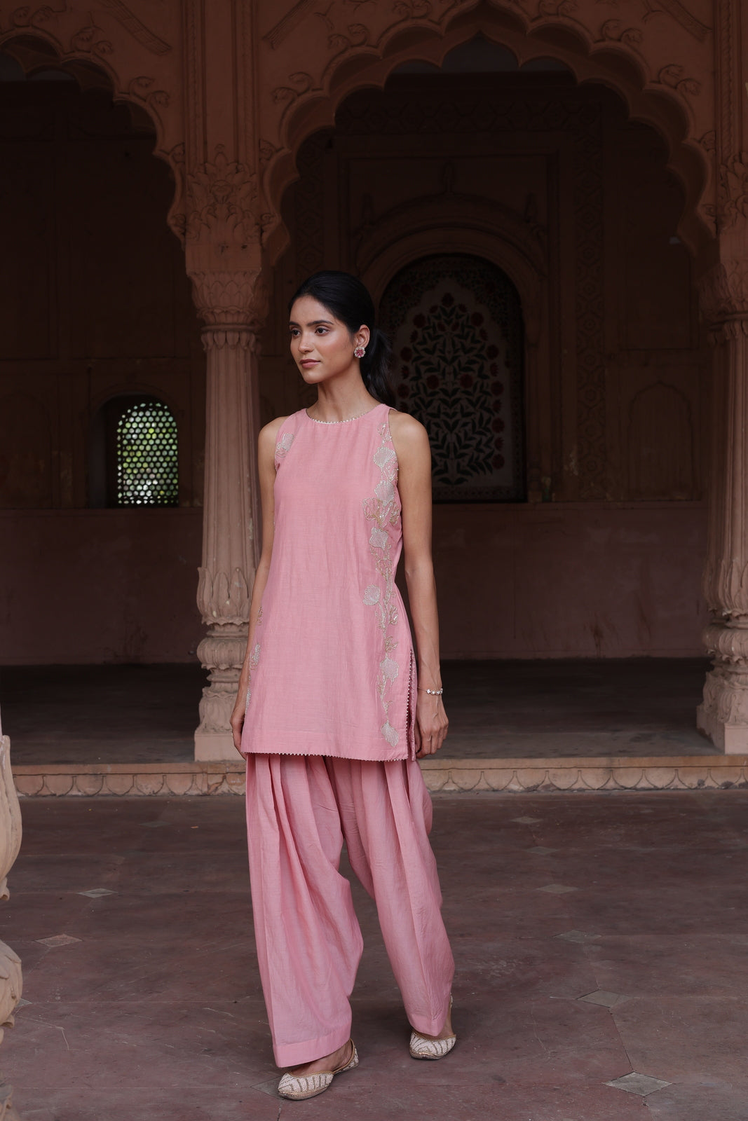 Gulraaz Halter Neck Farsi Salwar Set