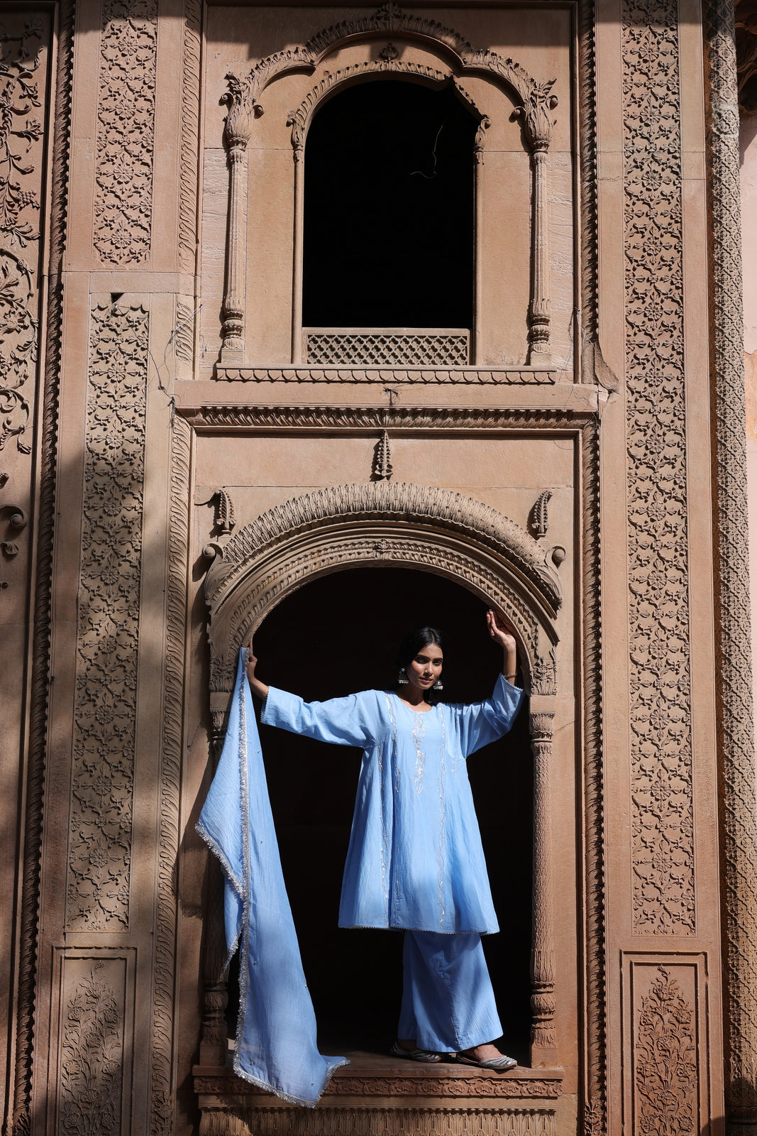 Zehra Short Kali Palazo Set