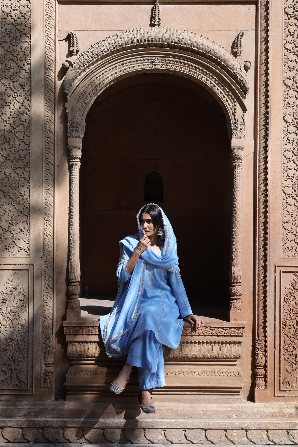 Zehra Short Kali Palazo Set