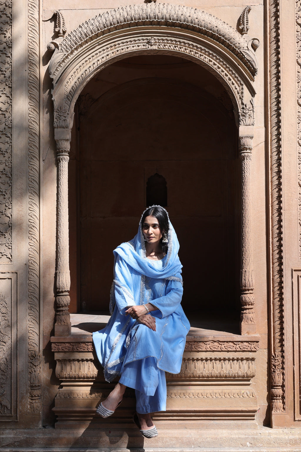 Zehra Short Kali Palazo Set