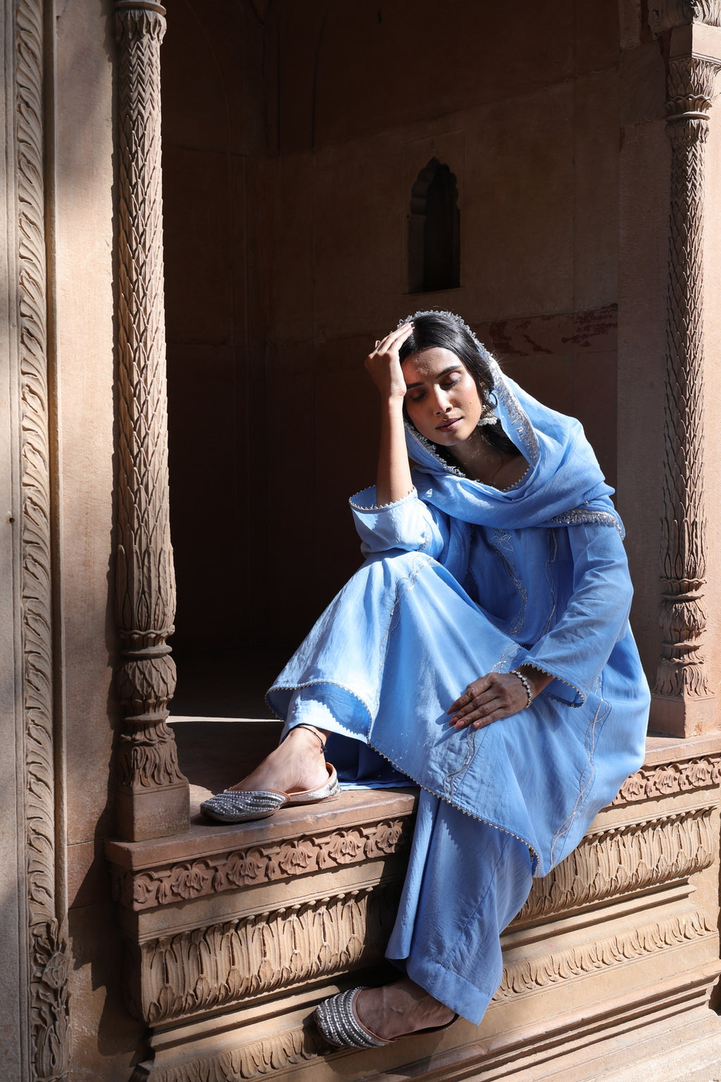 Zehra Short Kali Palazo Set