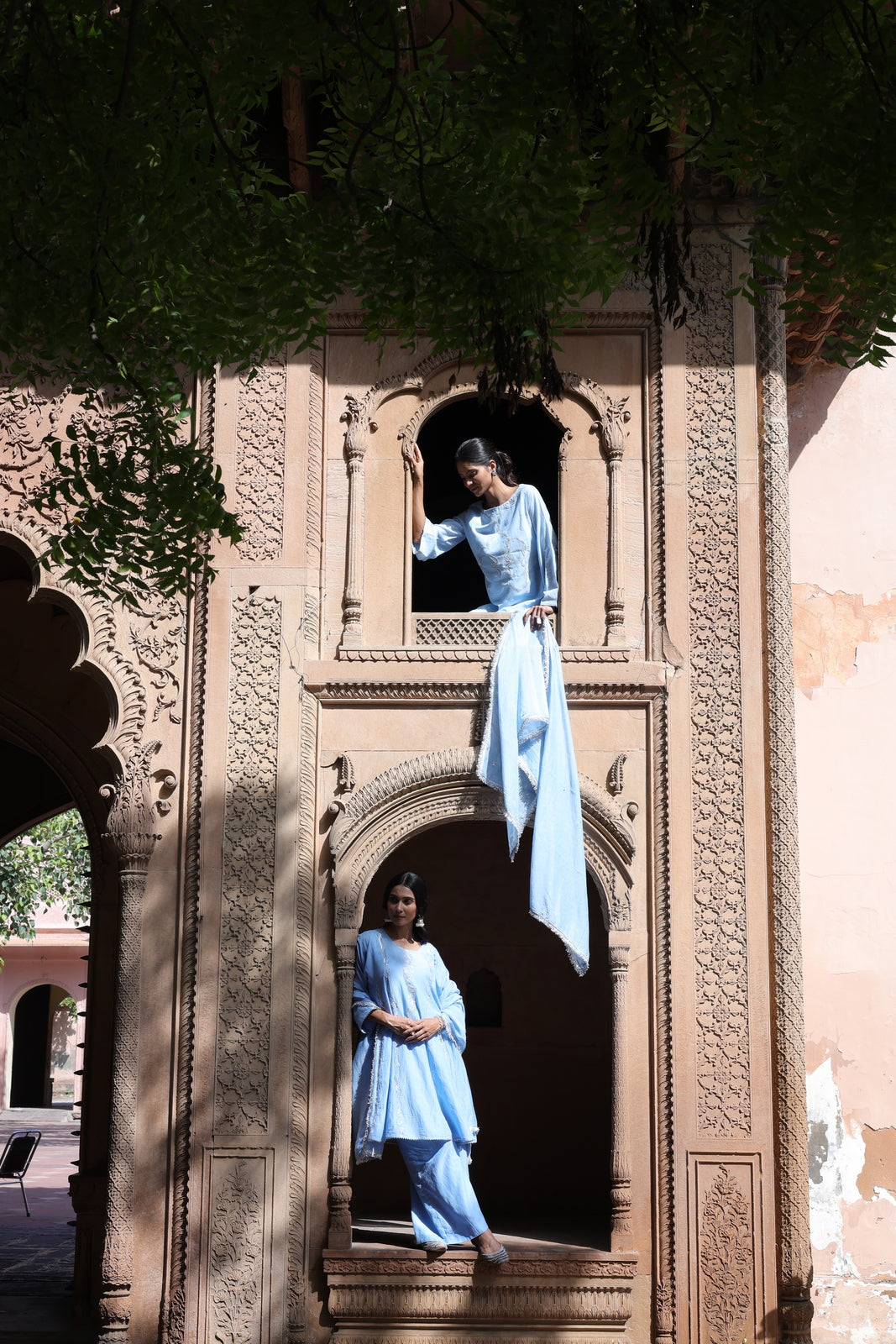 Zehra Short Kali Palazo Set