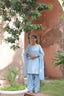 Fiza Boat Neck Kurta And Farsi Salwar Set