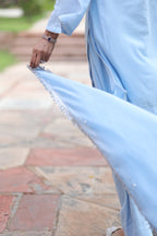 Fiza Boat Neck Kurta And Farsi Salwar Set