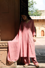 Shafaq Princess Panneled Staright Kurta Trouser Set