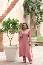 Shafaq Princess Panneled Staright Kurta Trouser Set