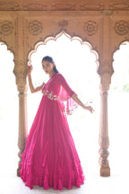 Ragini One Shoulder Drape Gown