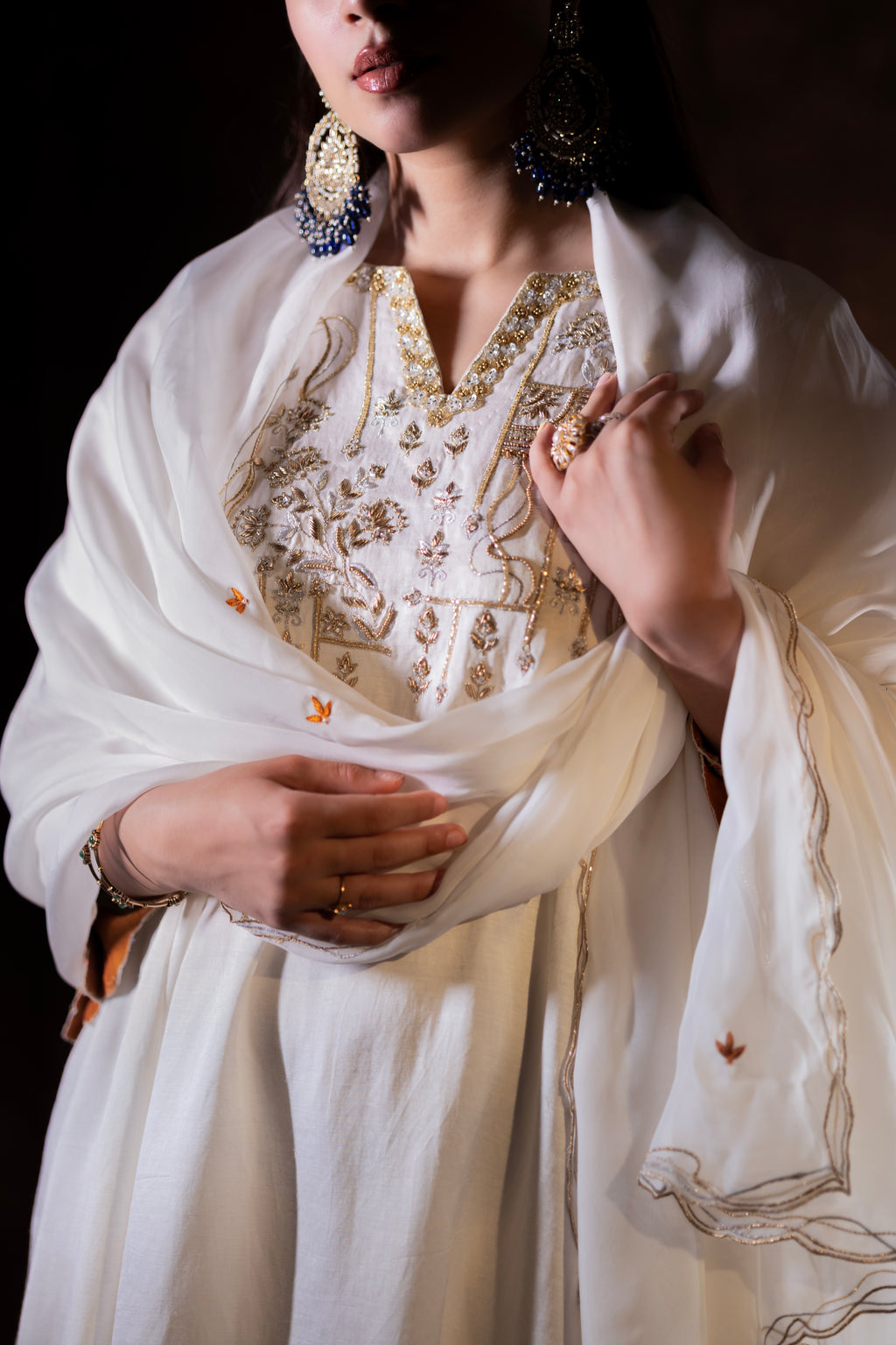 Safaa Short Side Kali Kurta  With Farsi Salwar