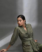 Verdara Draped Silk Co-ord Set