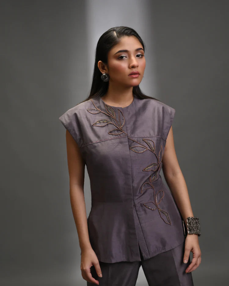 Astra Sculpted Silk Co-ord Set