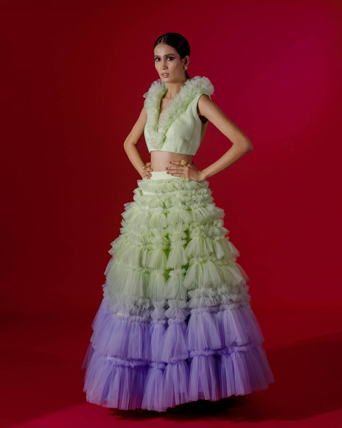 Calypso Ruffled Skirt Set