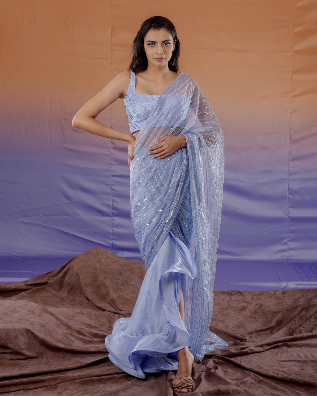 Moon Light Saree