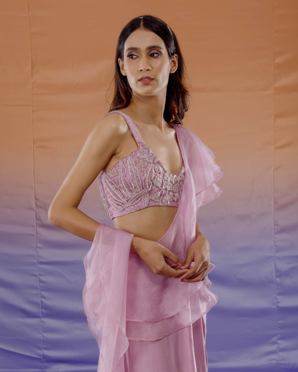 Sorella Flamingo Lehenga