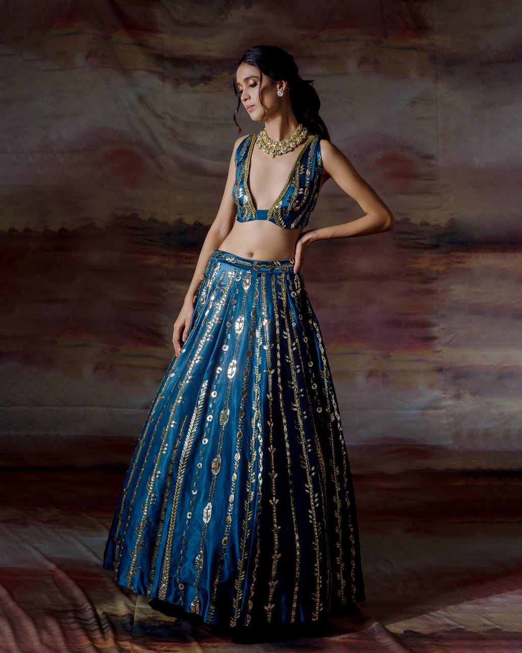 Night Sky Lehenga