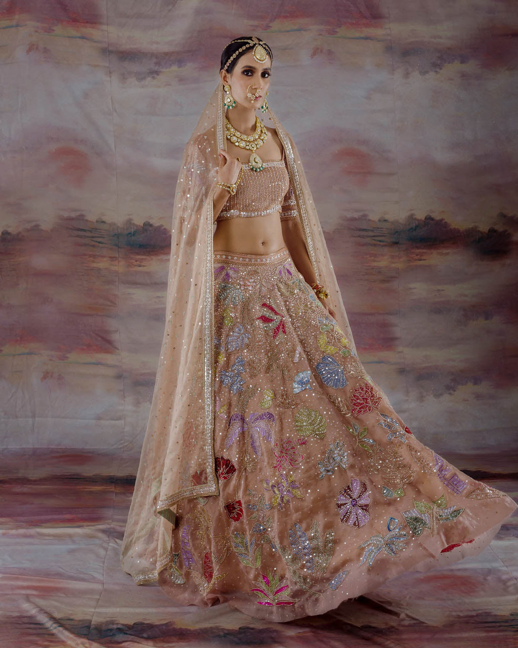 Valley Of Flowers Lehenga