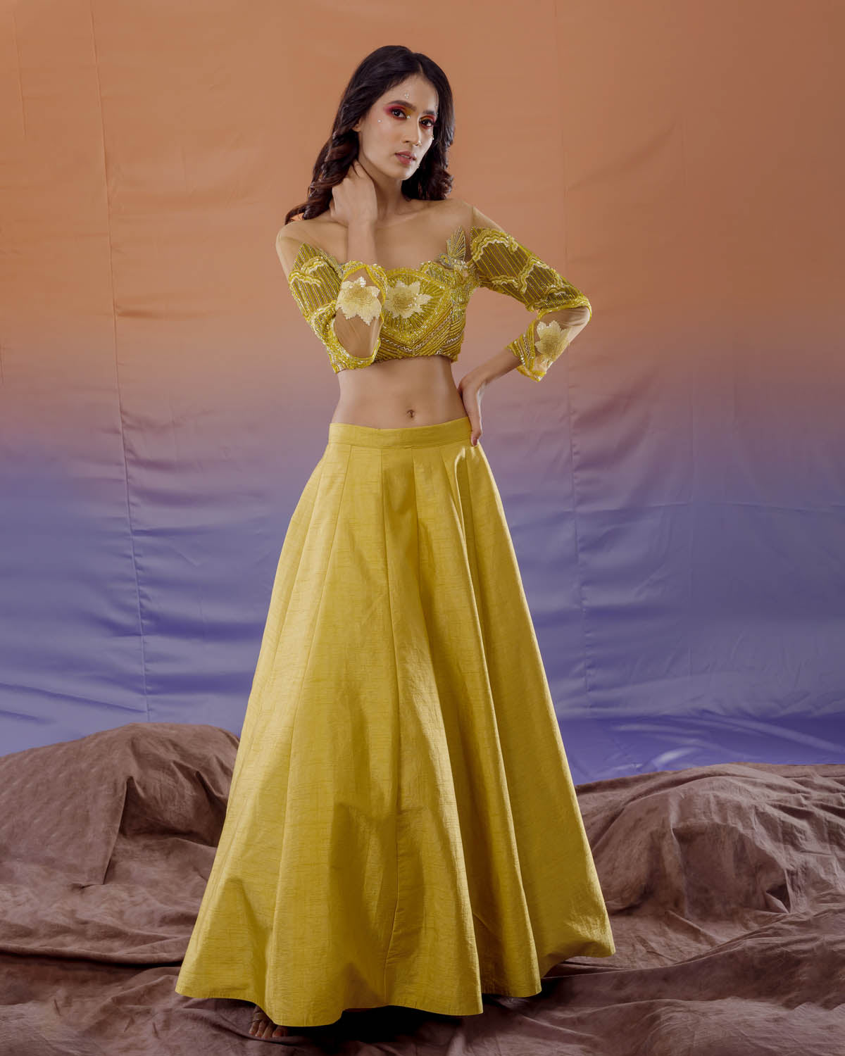 Sunflower Lehenga Secondary image