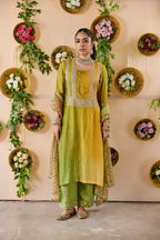 Green Kadamba Suit Set