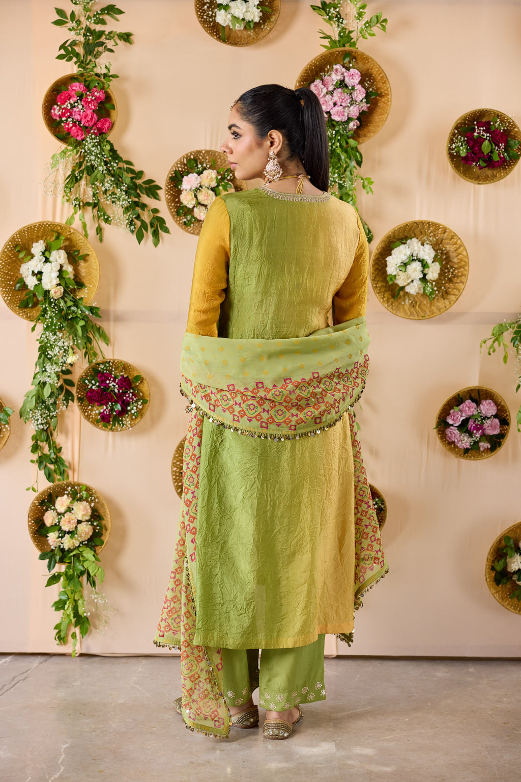 Green Kadamba Suit Set